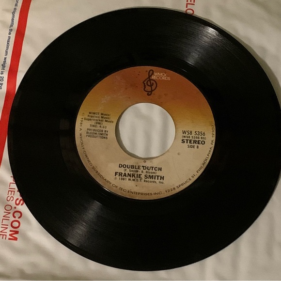 Double Dutch Bus Frankie Smith 45rpm Vinyl Record 7inch NO ART WORK 1981 - Picture 3 of 5